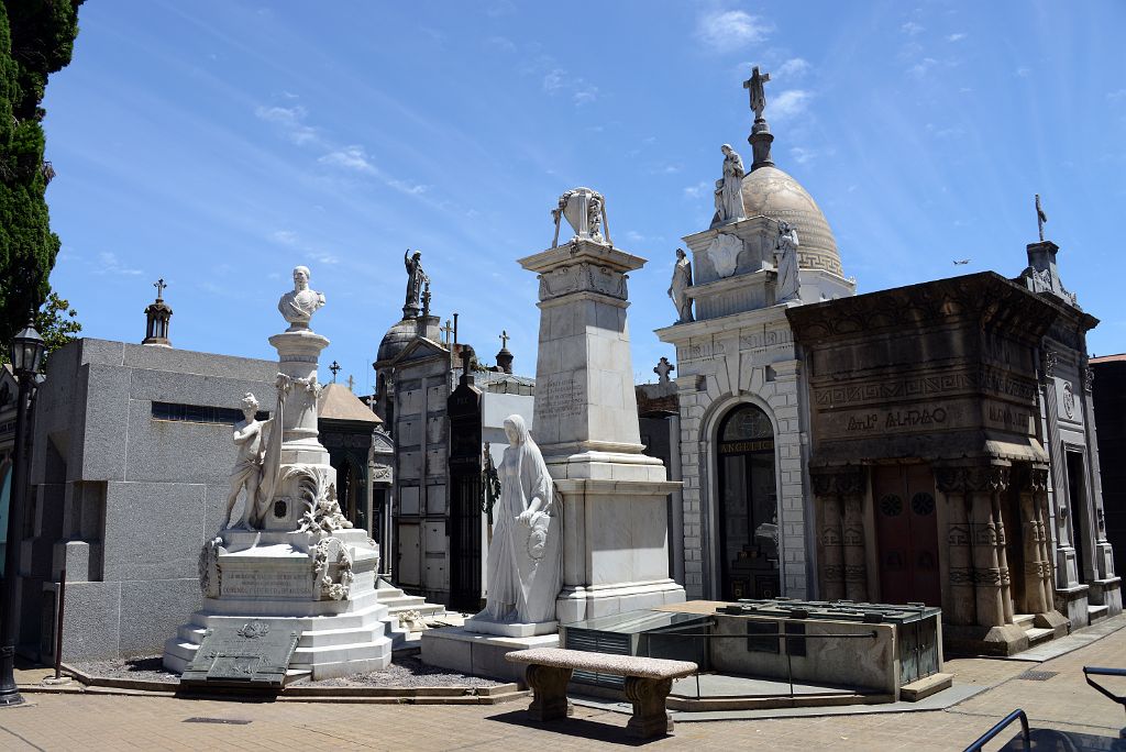 03 Luz Maria Garcia Velloso, Federico de Brandsen, Miguel Estanislao Soler Just Inside The Entrance To Recoleta Cemetery Buenos Aires